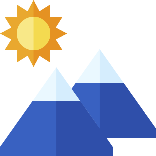 Mountain Basic Straight Flat icon