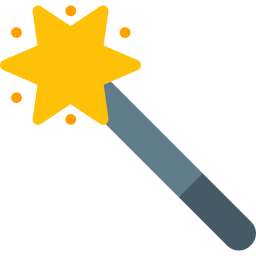 Magic wand Pixel Perfect Flat icon