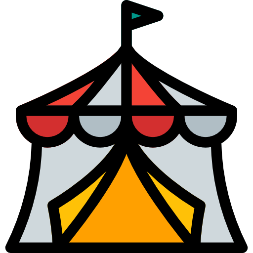 Circus Pixel Perfect Lineal Color icon