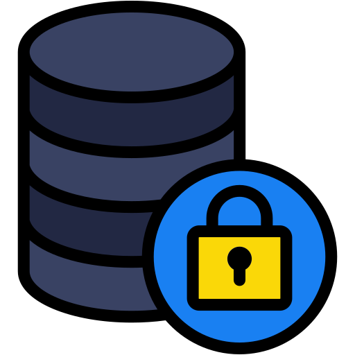 seguridad de datos icono gratis