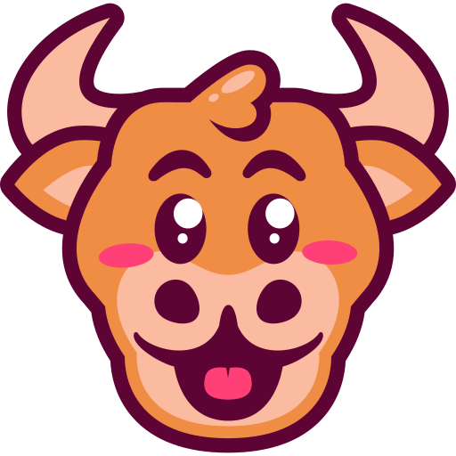 Bull Generic Outline Color icon