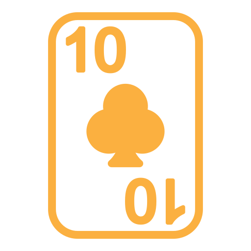 diez de tréboles icono gratis