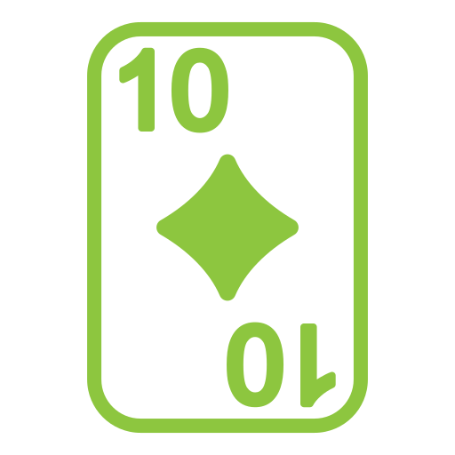 diez de diamantes icono gratis