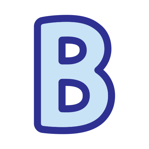 Letter B Generic Blue Icon