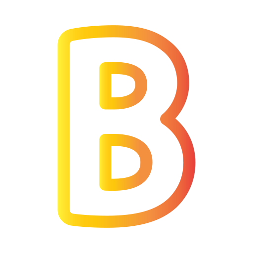 Letter B Generic Gradient Icon