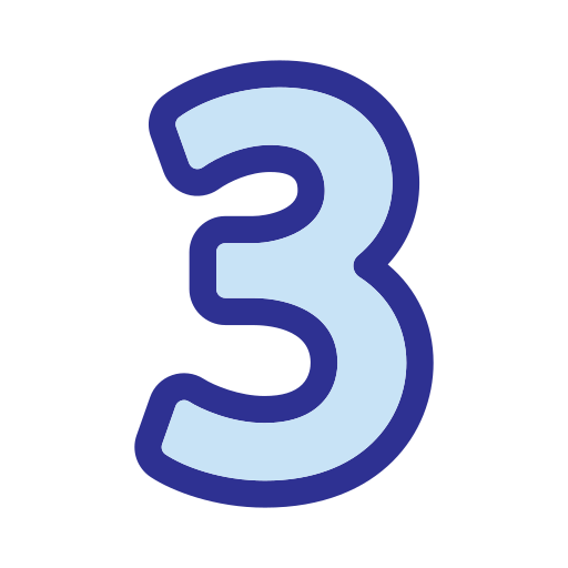 Three Generic Blue icon