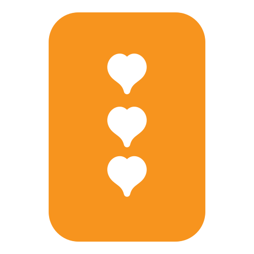 Three Of Hearts Generic Flat Icon