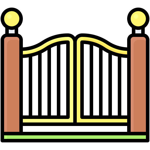 Gate Generic Outline Color icon