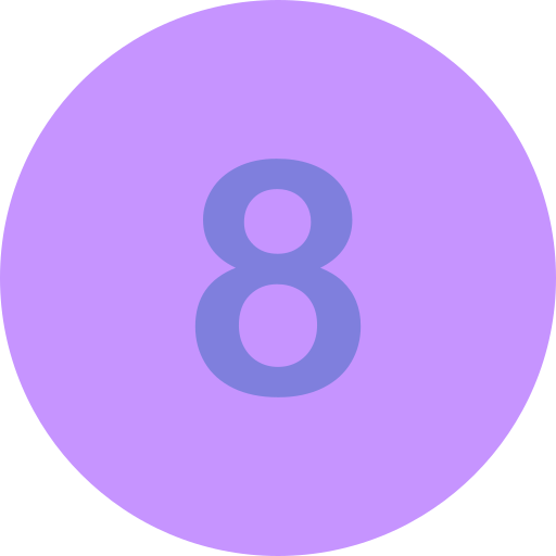numero 8 icono gratis