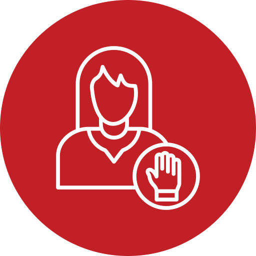 detener la violencia icono gratis