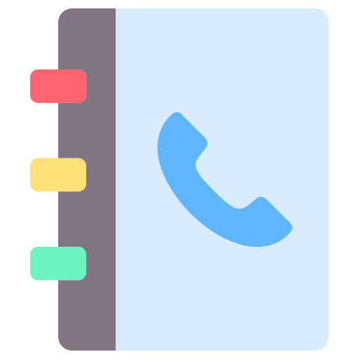 directorio telefónico icono gratis