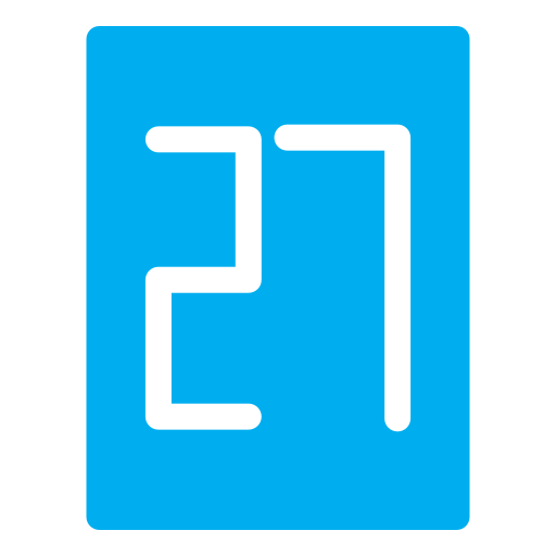 vingt sept Icône gratuit vingt sept Icône gratuit