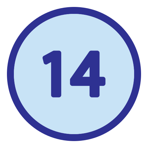 Fourteen Generic Blue icon