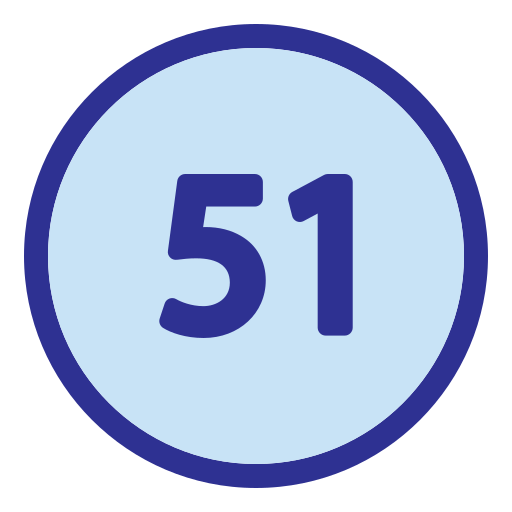 Fifty one free icon
