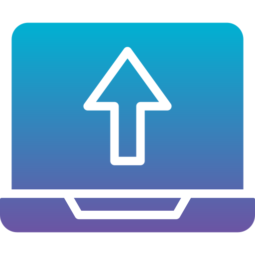 Upload Generic Flat Gradient icon