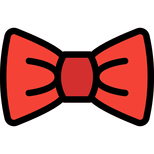 Bow tie Pixel Perfect Lineal Color icon