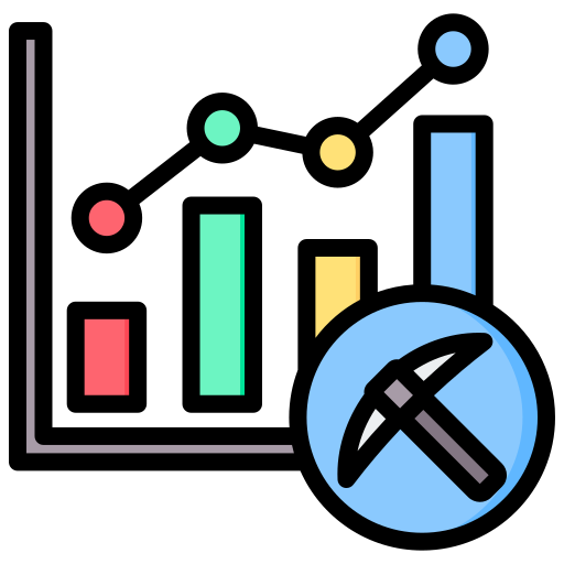 Minería de datos icono gratis