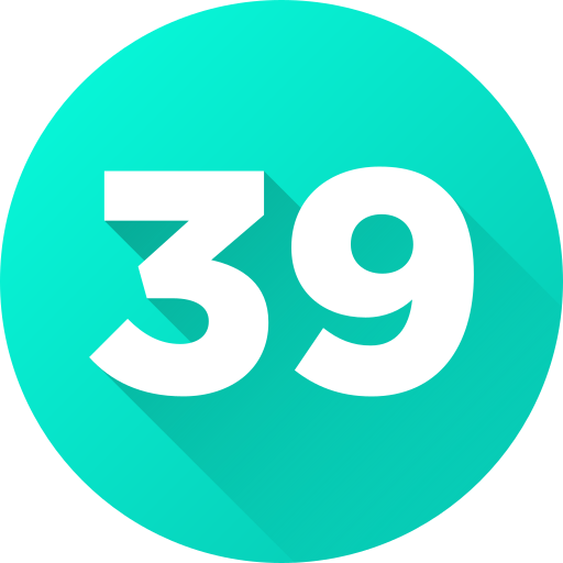 Thirty nine free icon