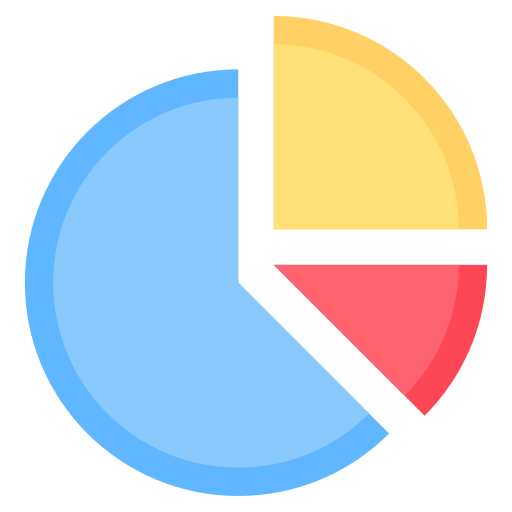 cuota de mercado icono gratis