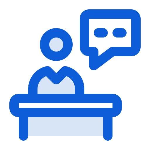 presentador de noticias icono gratis