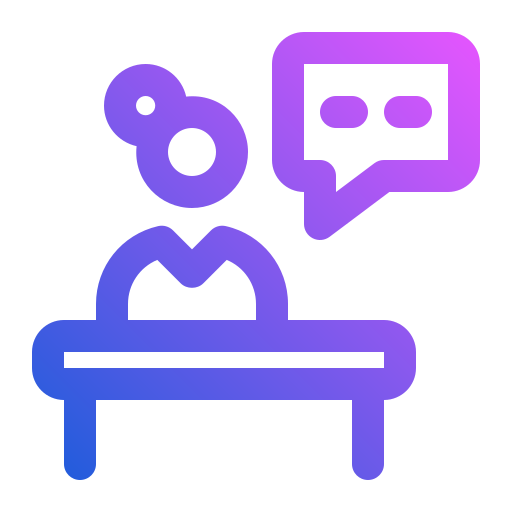 presentador de noticias icono gratis