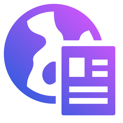 informe de noticias icono gratis