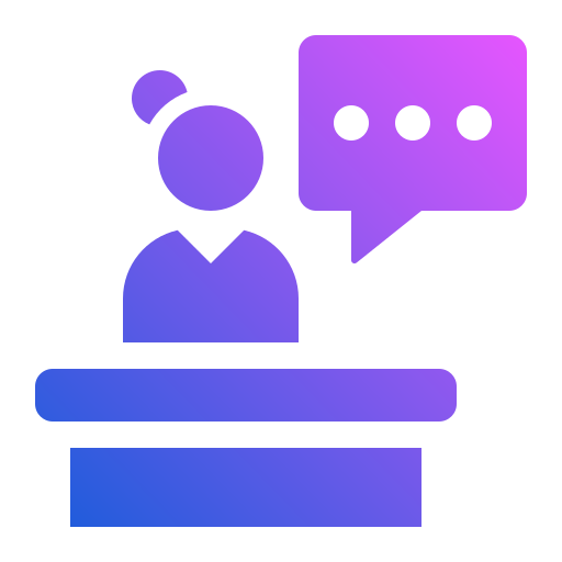 presentador de noticias icono gratis