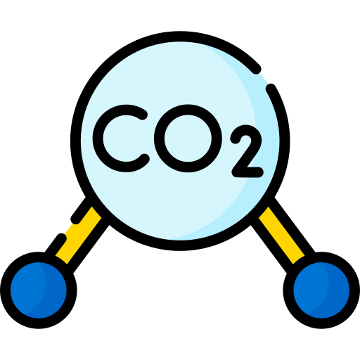 Carbon Dioxide Special Lineal Color Icon