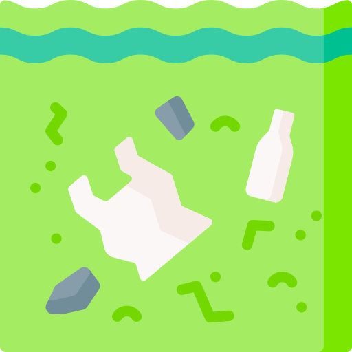 Micro plastic free icon