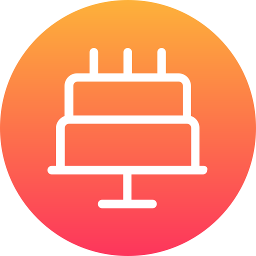 pastel de cumpleaños icono gratis