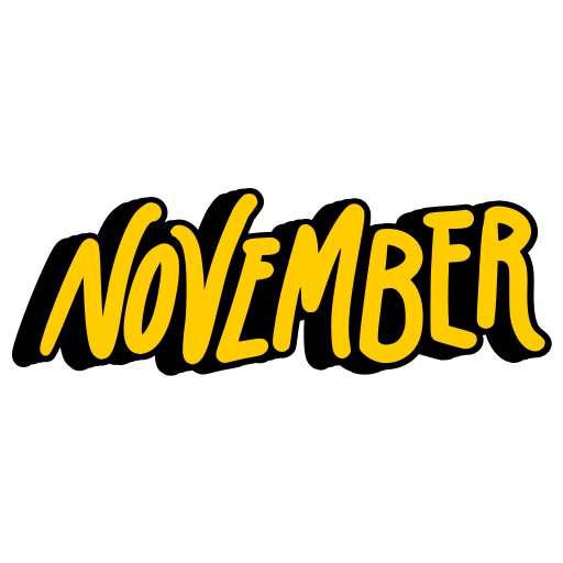 november gratis sticker