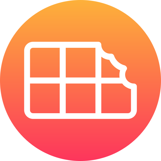 barra de chocolate icono gratis