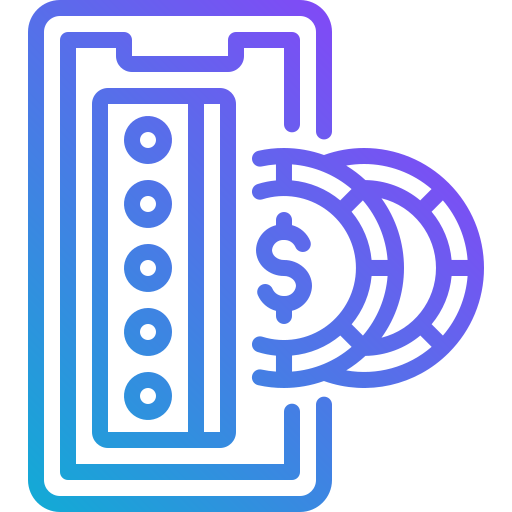 pago en línea icono gratis