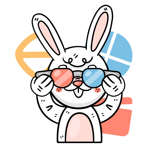 Bunny free sticker