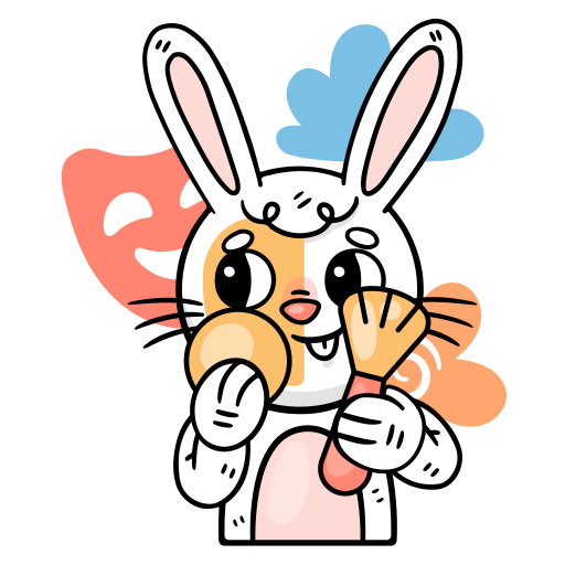 lapin gratuit sticker