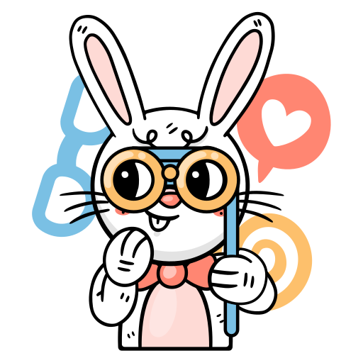 lapin gratuit sticker