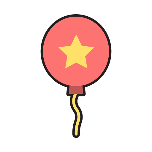 Balloon Generic Outline Color icon