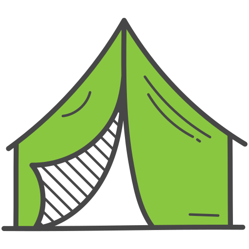 cámping icono gratis