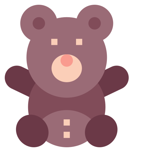 oso de peluche icono gratis