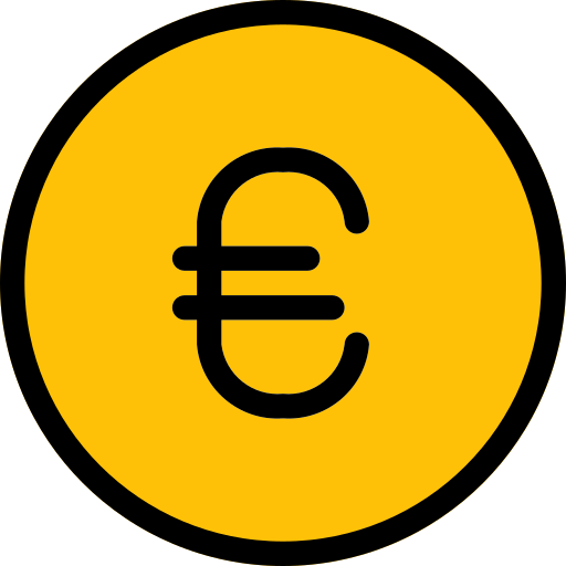 euro icono gratis