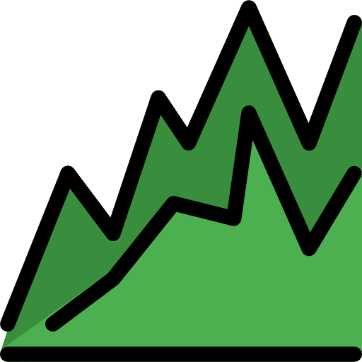 gráfico de linea icono gratis