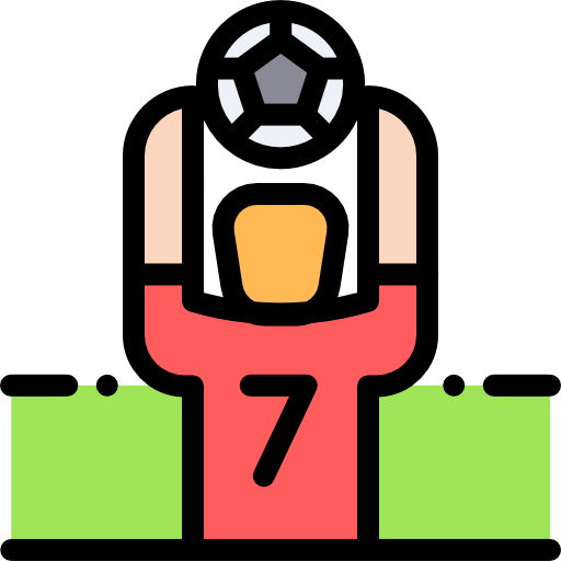 jugador de fútbol icono gratis