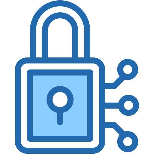 Padlock Generic Blue icon