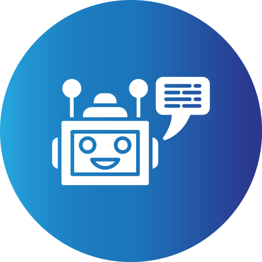 Chatbot Generic Blue icon