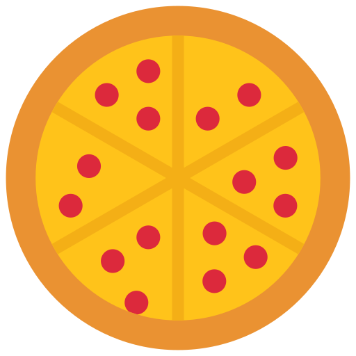 Pizza Juicy Fish Flat icon