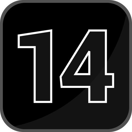 Number 14 Generic Glyph icon