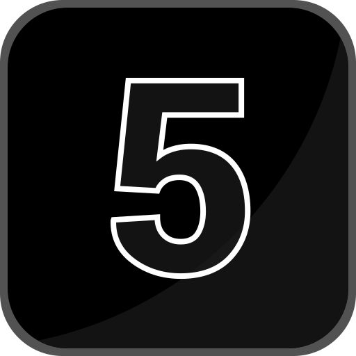 SVG > metallic five 5 mathematics - Free SVG Image & Icon.