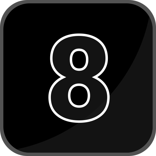 Number 8 Generic Glyph Icon