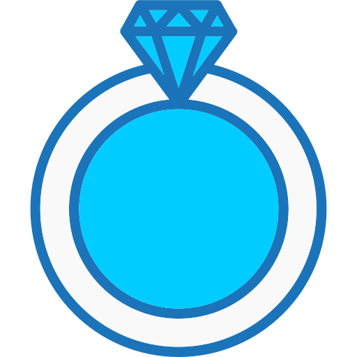 Diamond ring Generic Blue icon