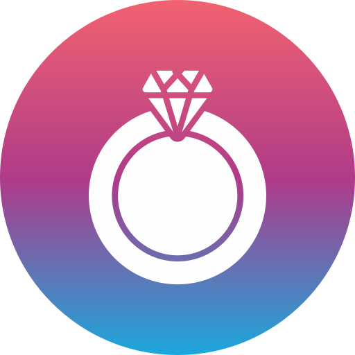 anillo de diamantes icono gratis